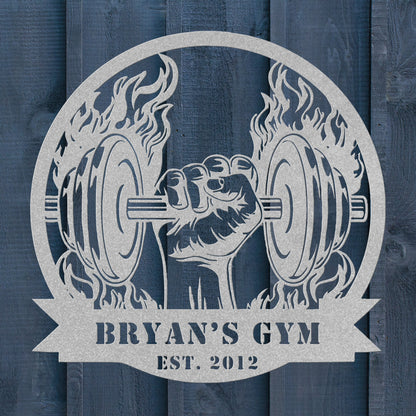 Home Gym Metal Sign – Custom Motivational Wall Art