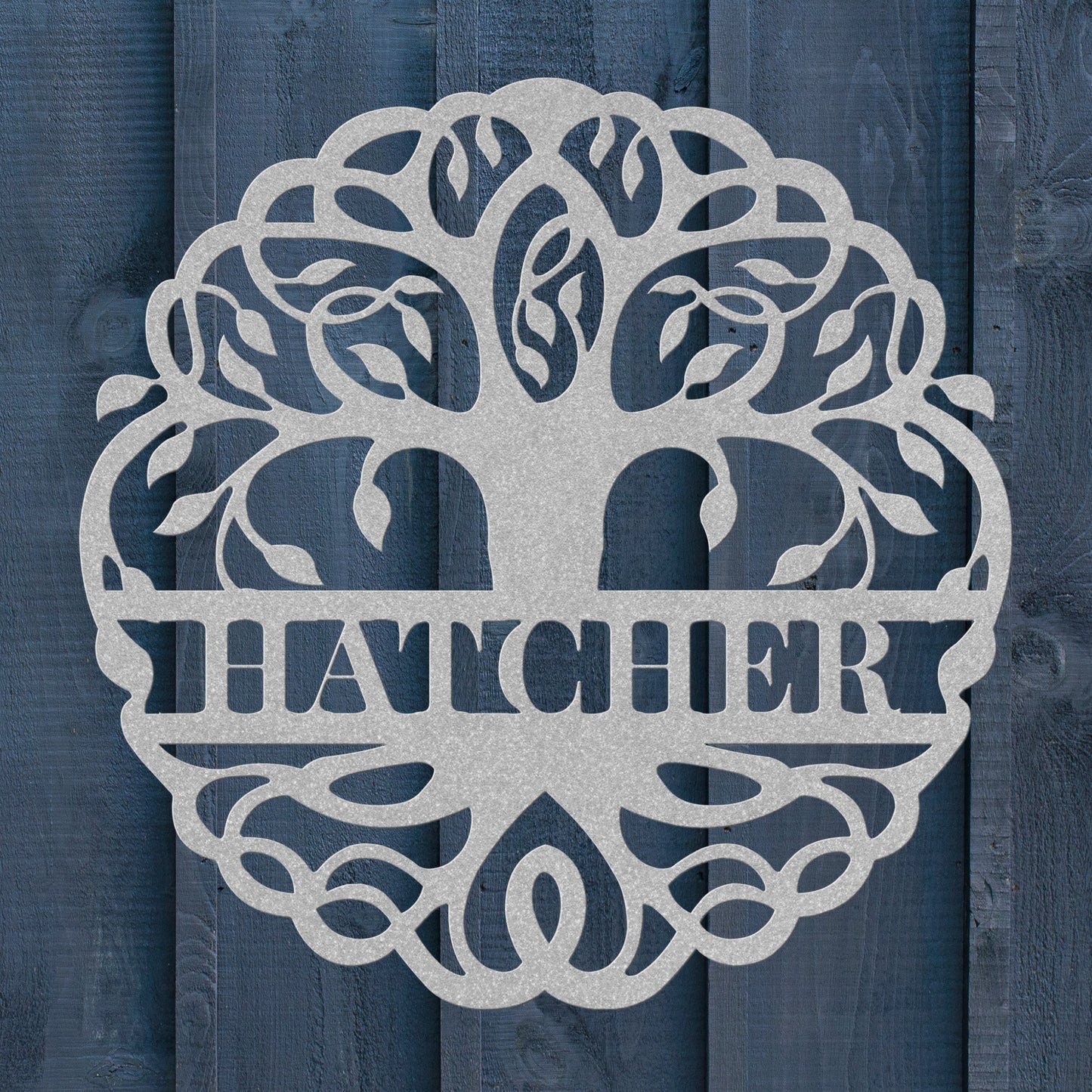 Custom Tree of Life Family Name Metal Sign