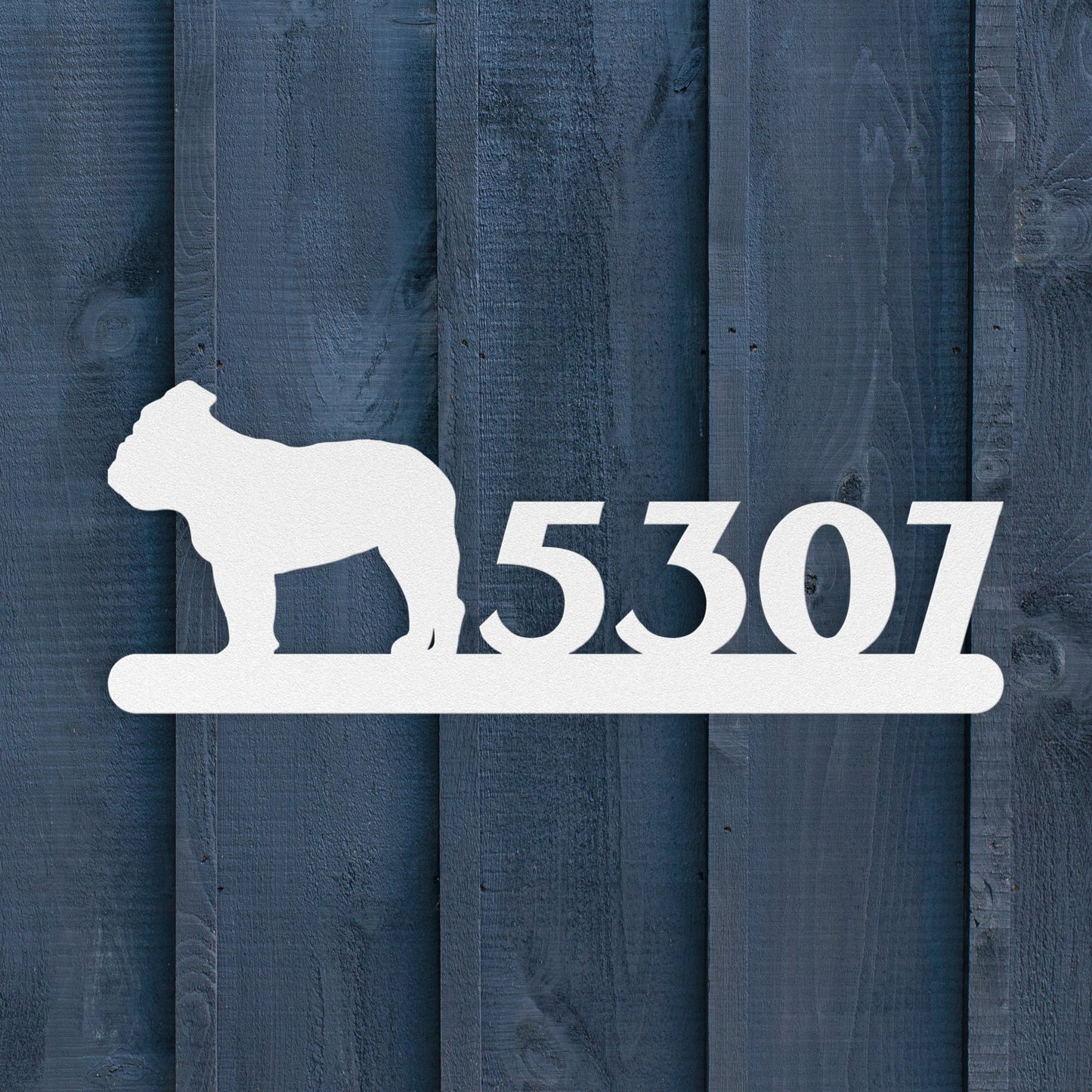 English Bulldog Home Metal Sign