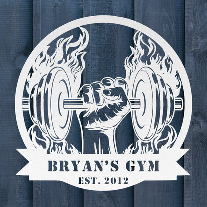 Home Gym Metal Sign – Custom Motivational Wall Art