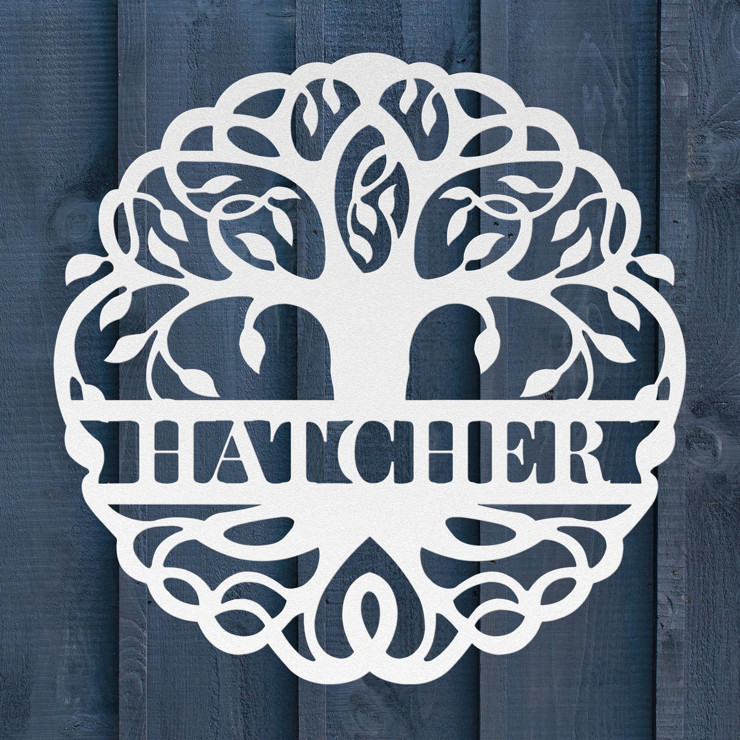 Custom Tree of Life Family Name Metal Sign