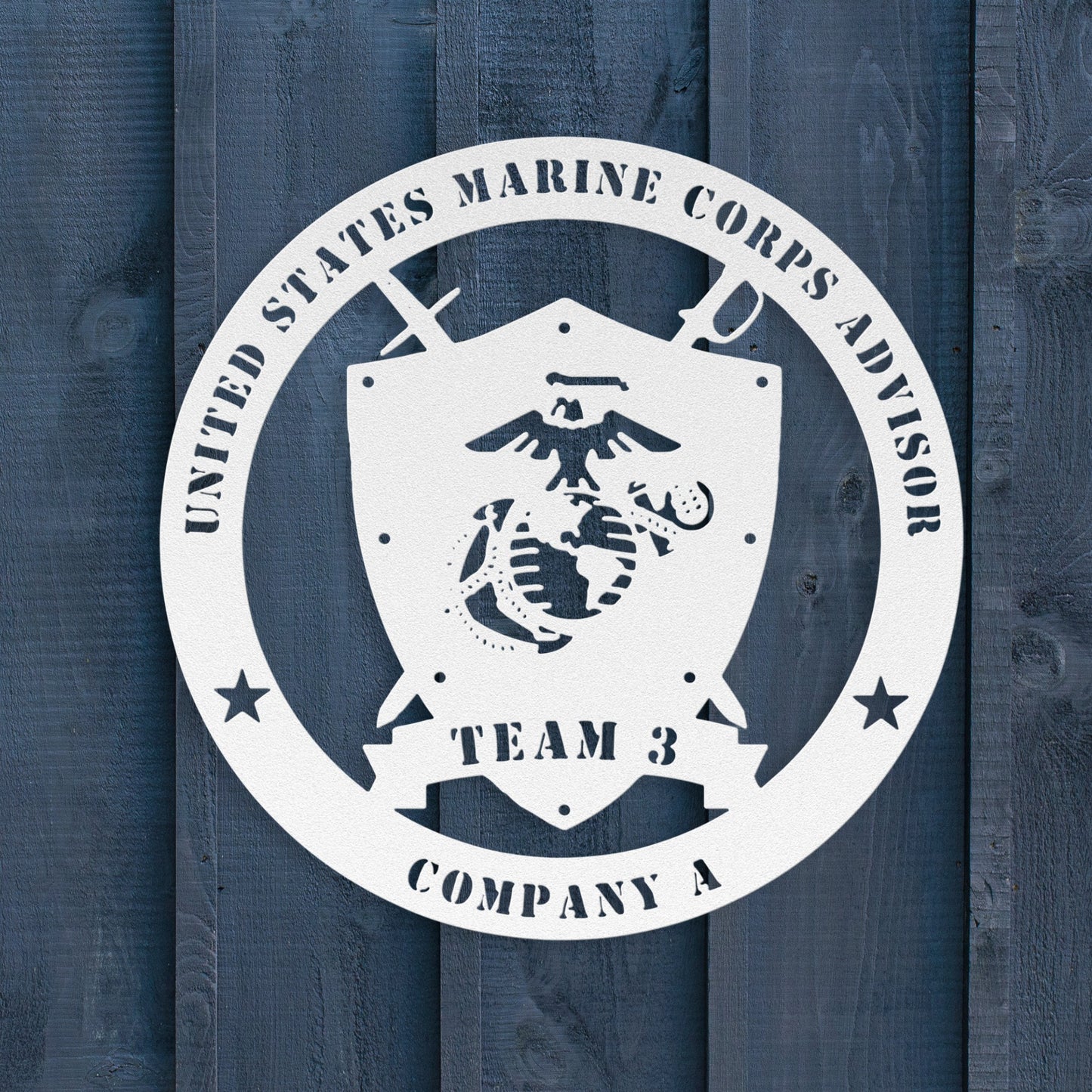 Custom Marine Corps Metal Sign