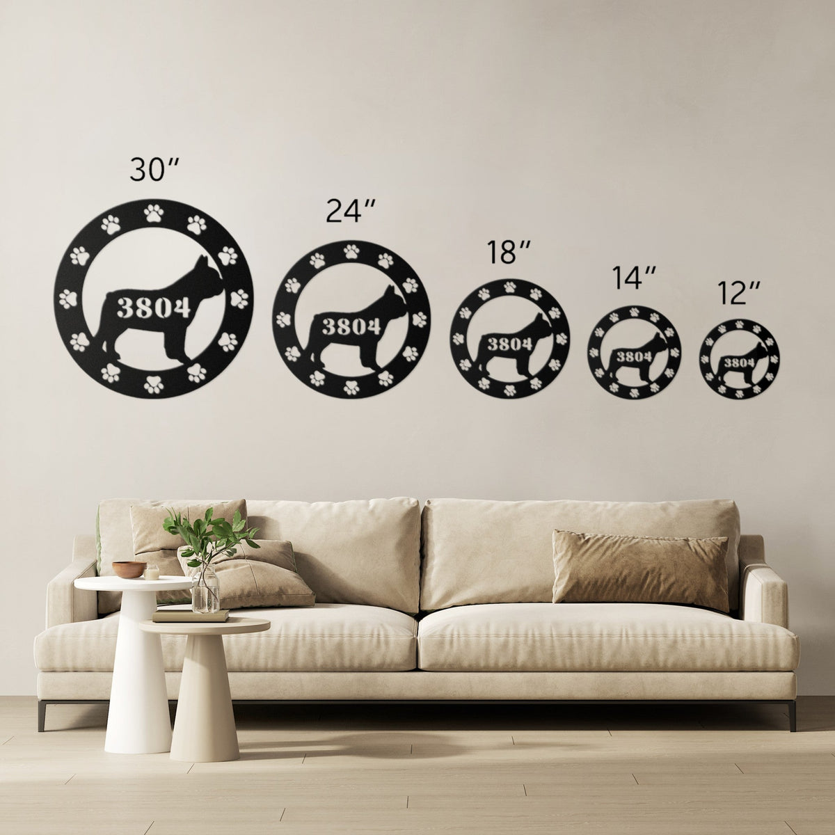 Adresse de la Maison Metal Wall Art - BullyBellyWall Art