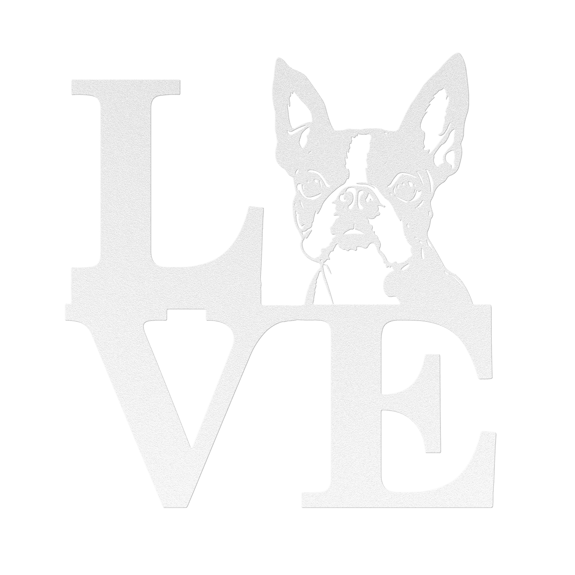 Boston Terrier Love Metal Sign - BullyBellyMetal Sign
