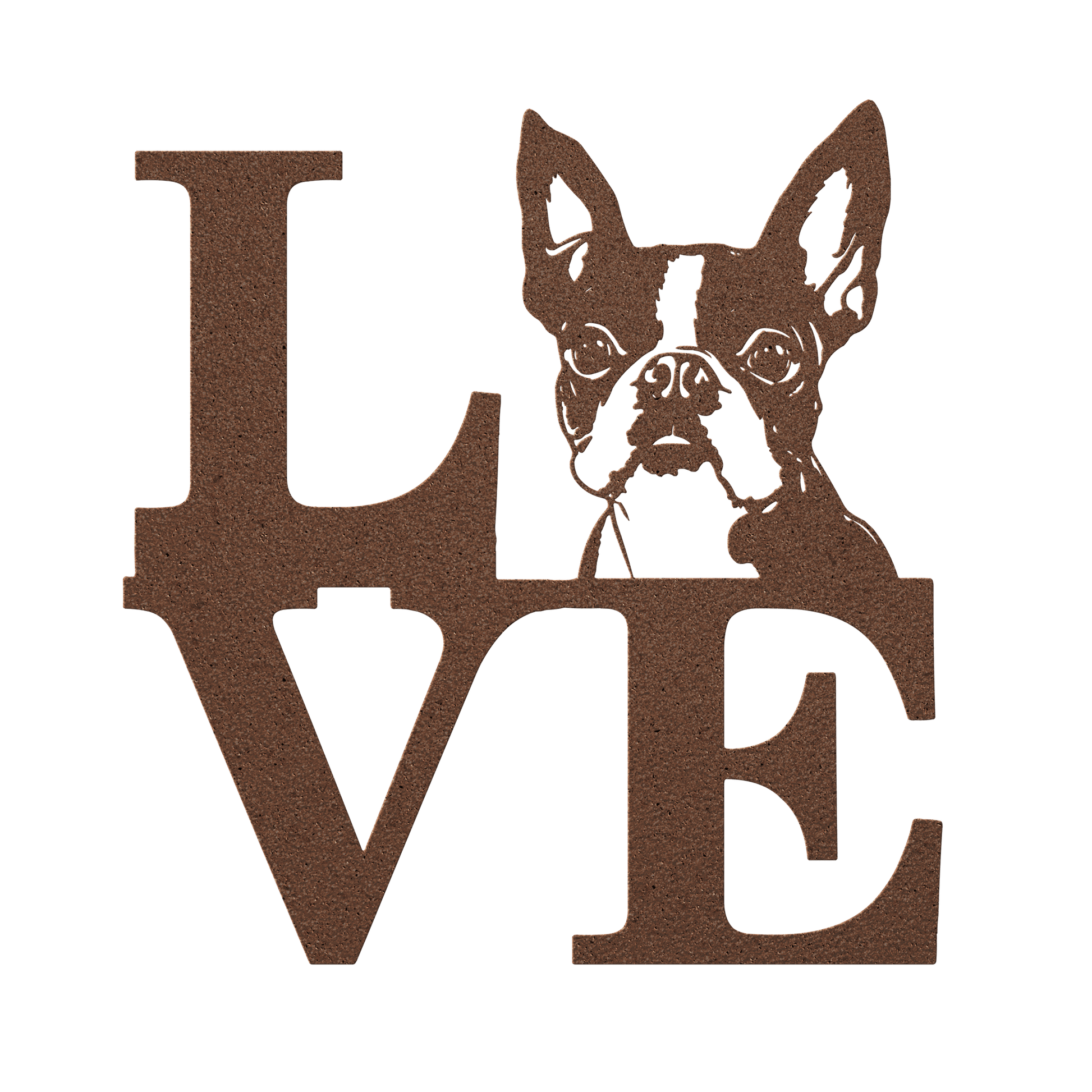 Boston Terrier Love Metal Sign - BullyBellyMetal Sign