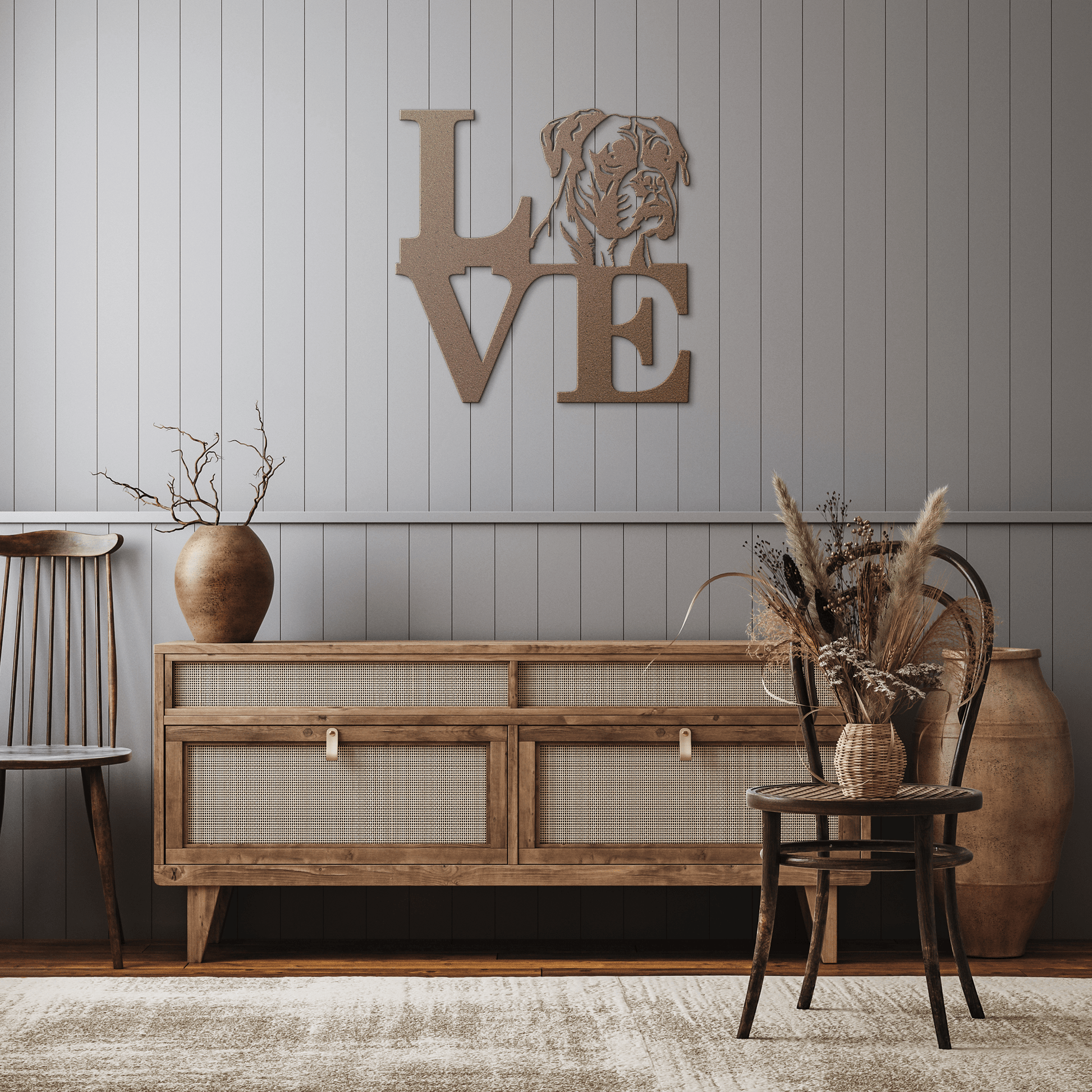 Boxer Love Metal Sign - BullyBellyMetal Sign