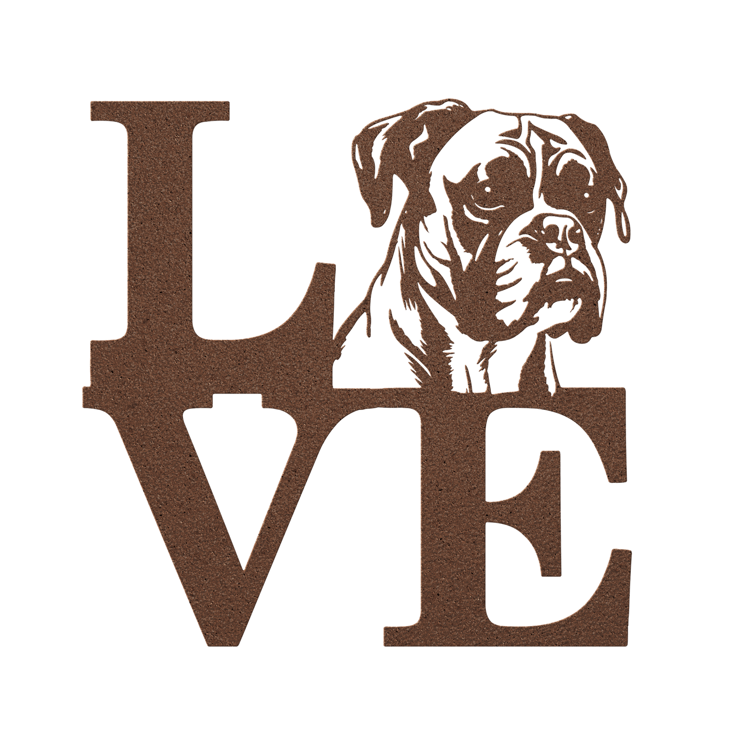 Boxer Love Metal Sign - BullyBellyMetal Sign