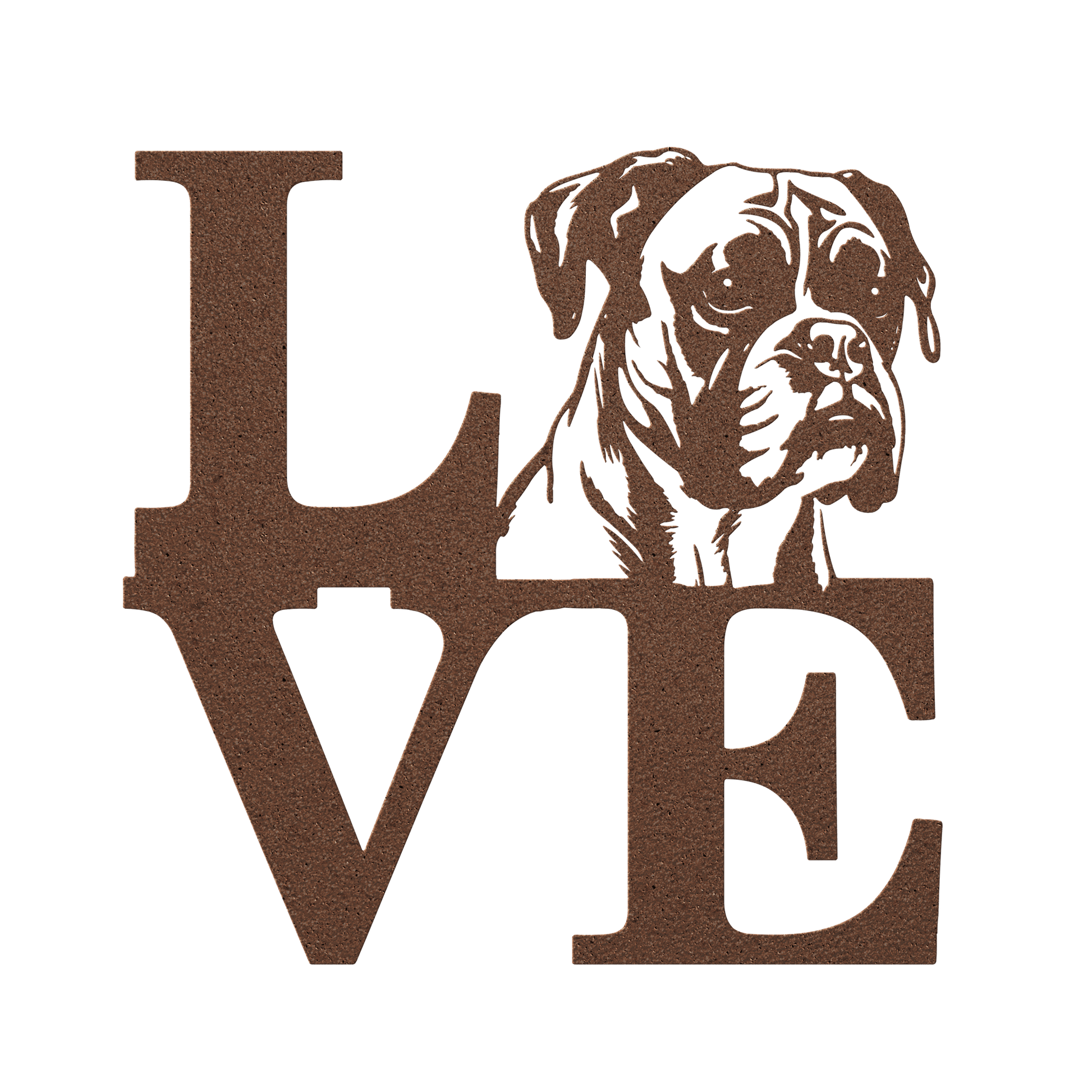 Boxer Love Metal Sign - BullyBellyMetal Sign