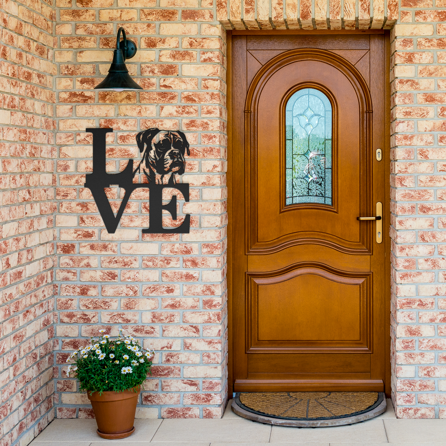 Boxer Love Metal Sign - BullyBellyMetal Sign