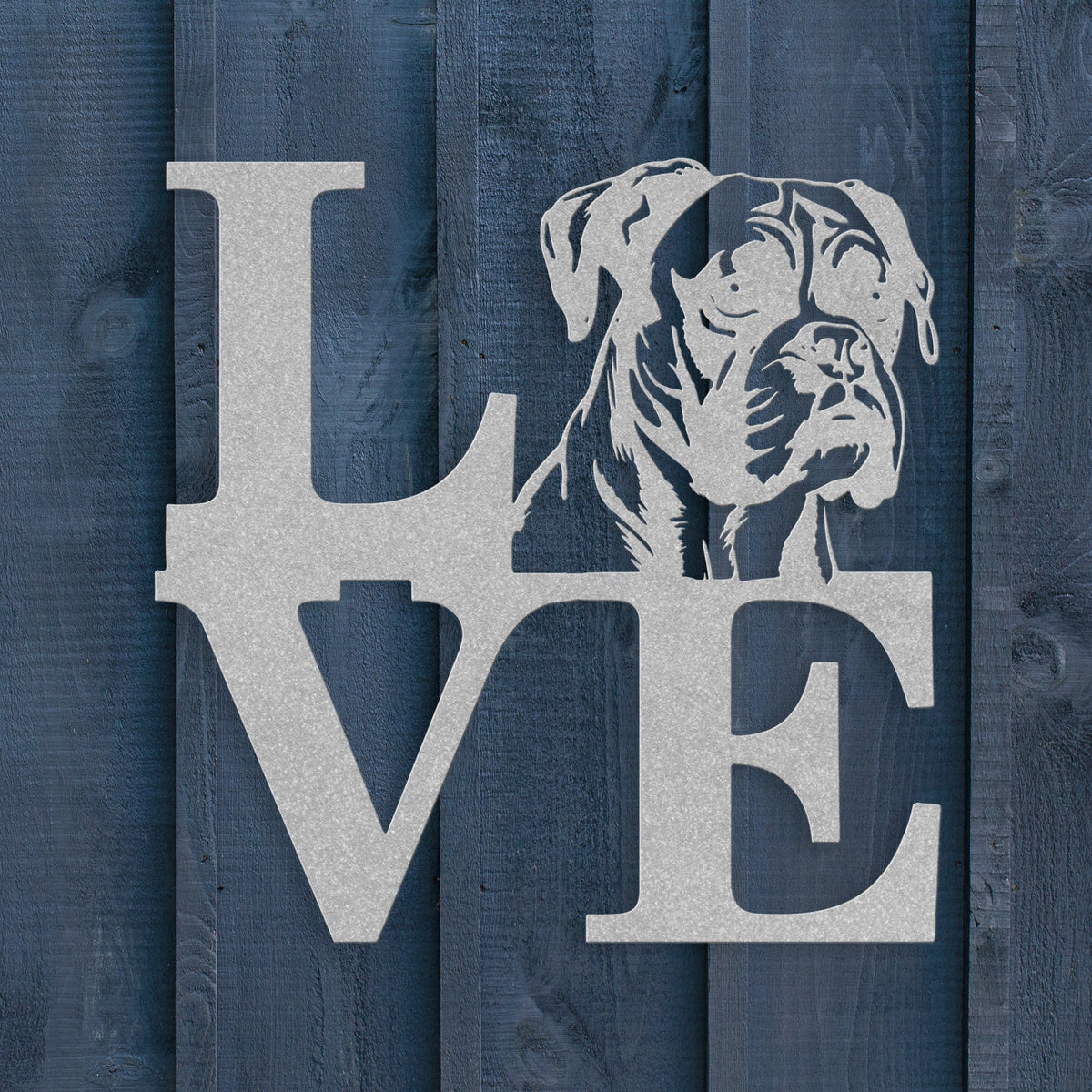 Boxer Love Metal Sign - BullyBellyMetal Sign