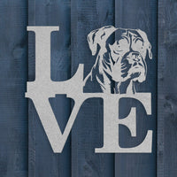 Boxer Love Metal Sign - BullyBellyMetal Sign