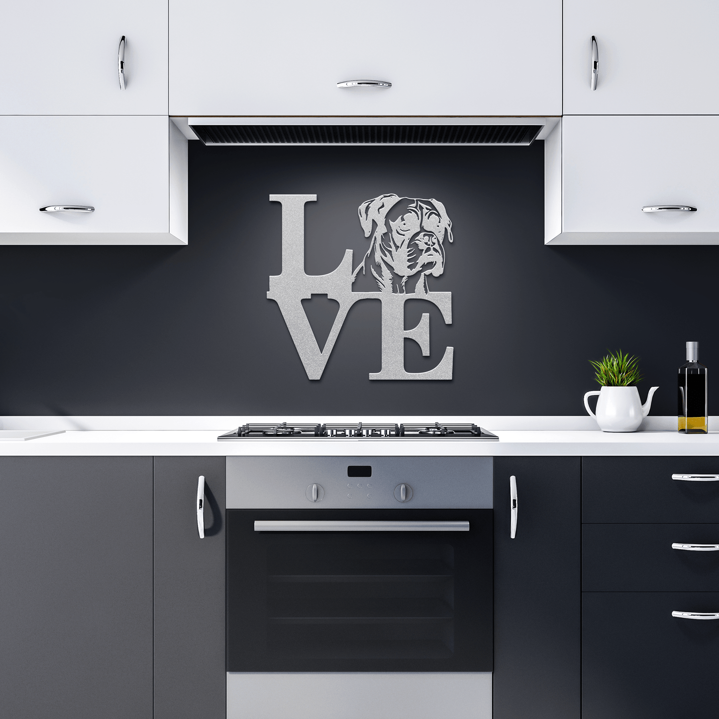 Boxer Love Metal Sign - BullyBellyMetal Sign