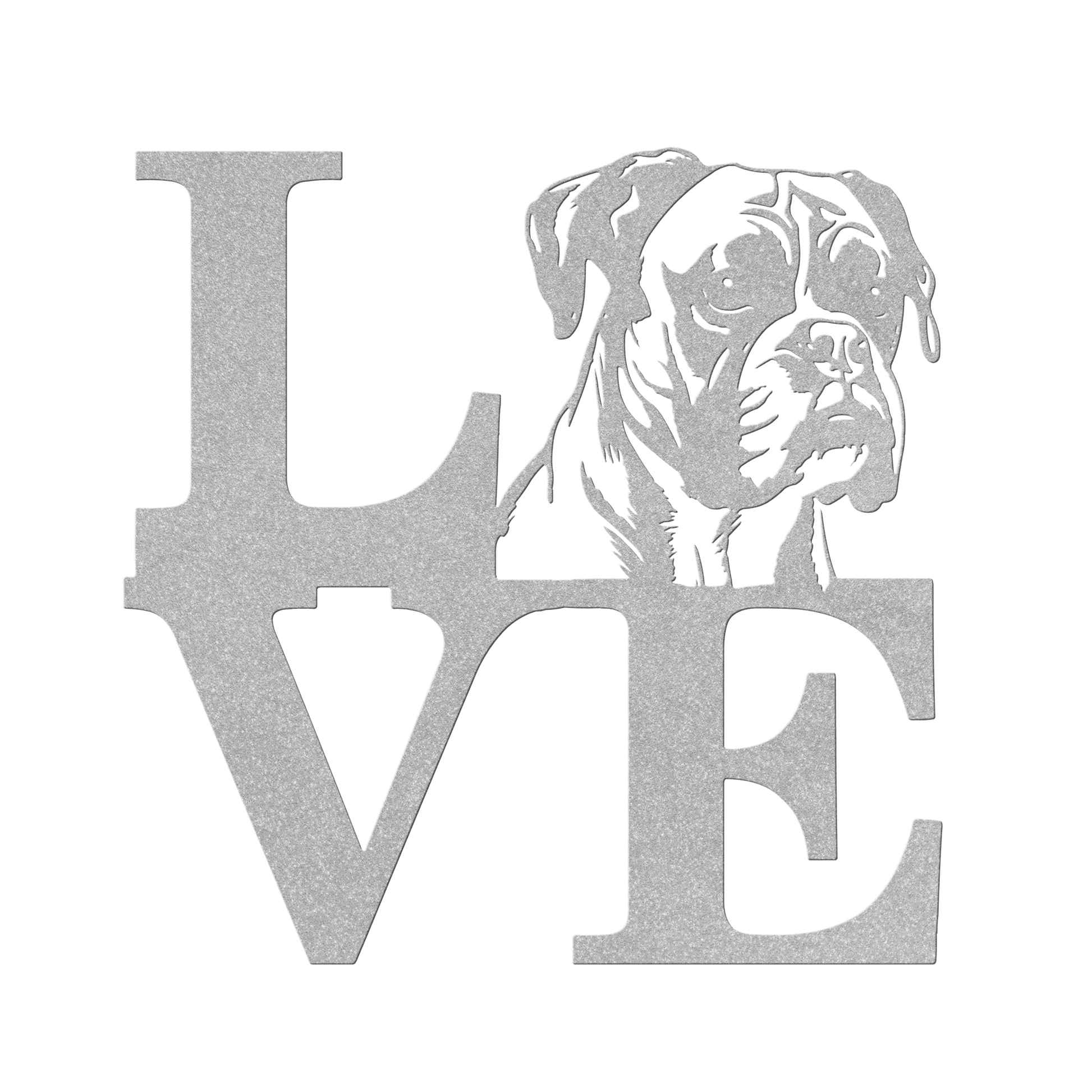 Boxer Love Metal Sign - BullyBellyMetal Sign