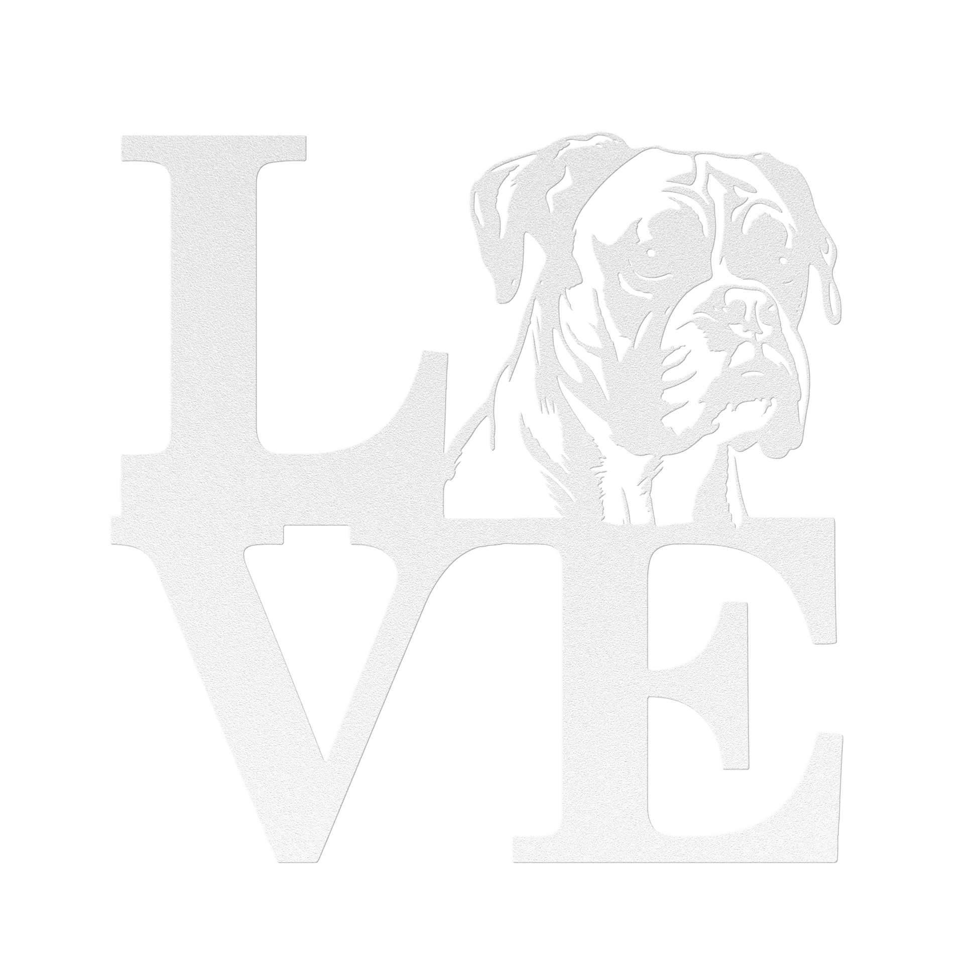 Boxer Love Metal Sign - BullyBellyMetal Sign