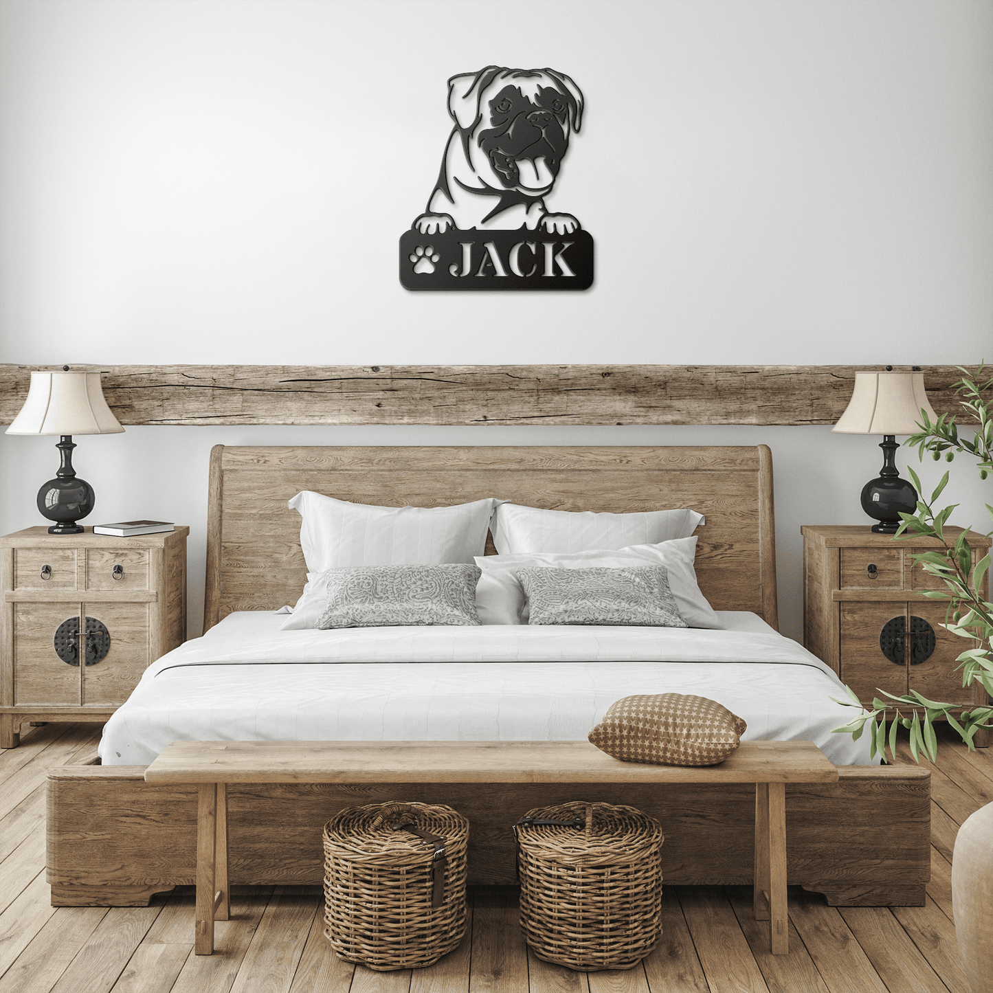 Boxer Metal Name Sign - BullyBellyMetal Sign