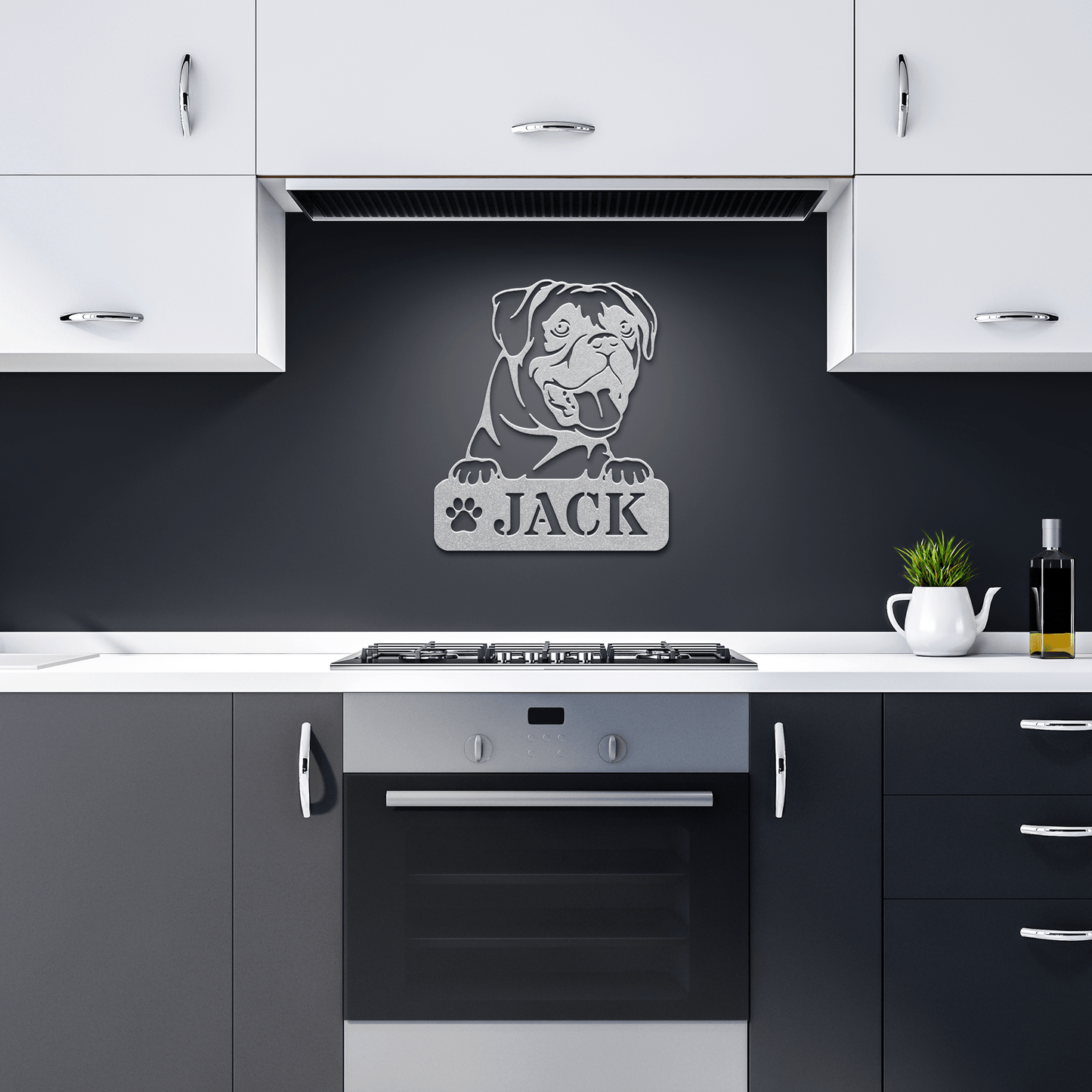 Boxer Metal Name Sign - BullyBellyMetal Sign