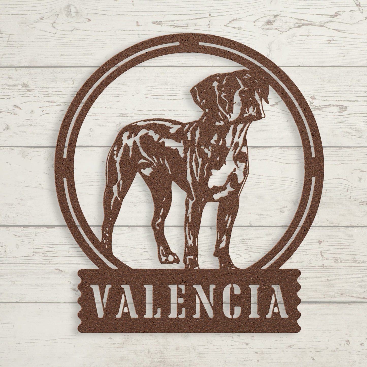 Boxer Pride: Customizable Metal Wall Art - BullyBellyMetal Sign