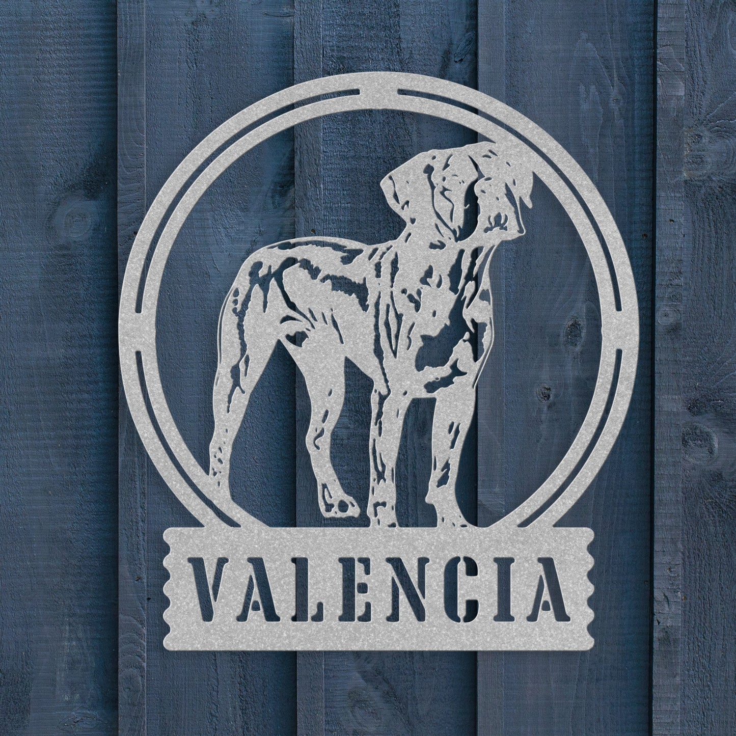 Boxer Pride: Customizable Metal Wall Art - BullyBellyMetal Sign