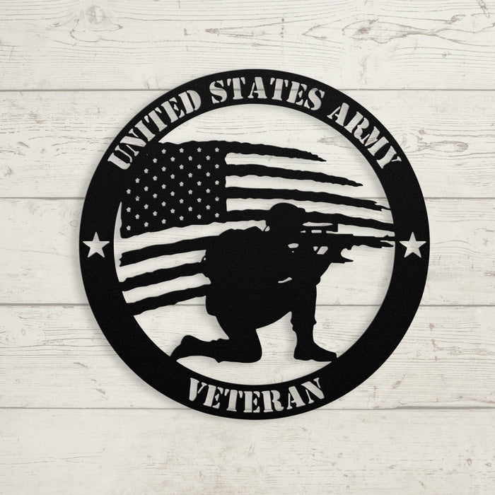 Brave and Bold: U.S. Army Tribute Metal Wall Art - BullyBellyWall Art