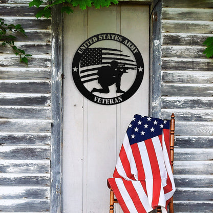 Brave and Bold: U.S. Army Tribute Metal Wall Art - BullyBellyMetal Sign