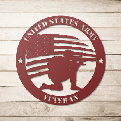 Brave and Bold: U.S. Army Tribute Metal Wall Art - BullyBellyMetal Sign