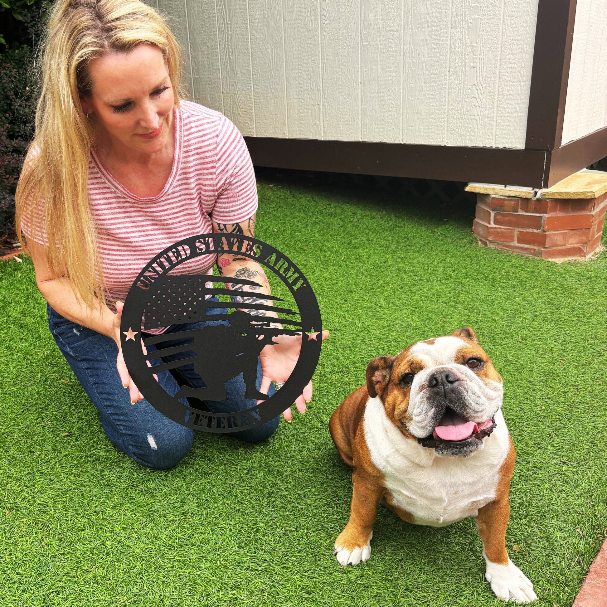 Brave and Bold: U.S. Army Tribute Metal Wall Art - BullyBellyMetal Sign