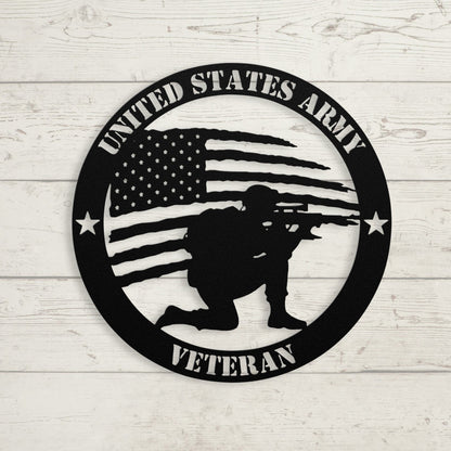 Brave and Bold: U.S. Army Tribute Metal Wall Art - BullyBellyMetal Sign
