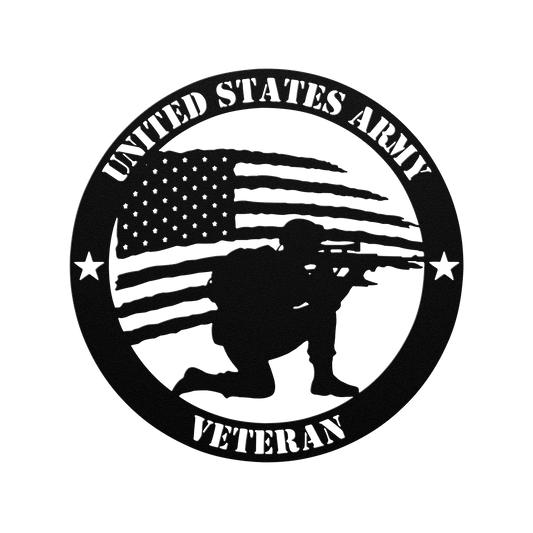 Brave and Bold: U.S. Army Tribute Metal Wall Art - BullyBellyMetal Sign