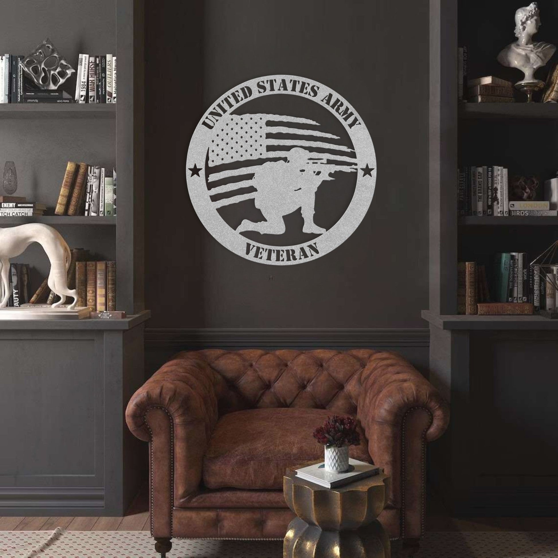 Brave and Bold: U.S. Army Tribute Metal Wall Art - BullyBellyMetal Sign