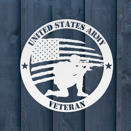 Brave and Bold: U.S. Army Tribute Metal Wall Art - BullyBellyMetal Sign