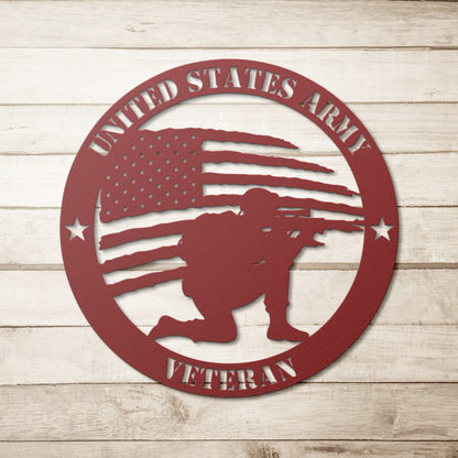Brave and Bold: U.S. Army Tribute Metal Wall Art - BullyBellyMetal Sign