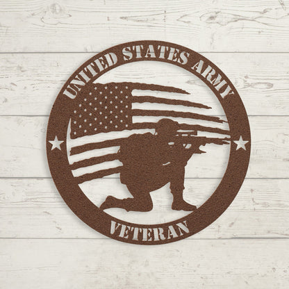 Brave and Bold: U.S. Army Tribute Metal Wall Art - BullyBellyMetal Sign