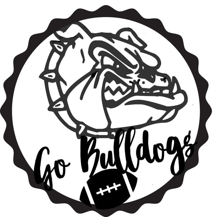 Bulldog Fan Metal Wall Art - BullyBellyEnglish Bulldog