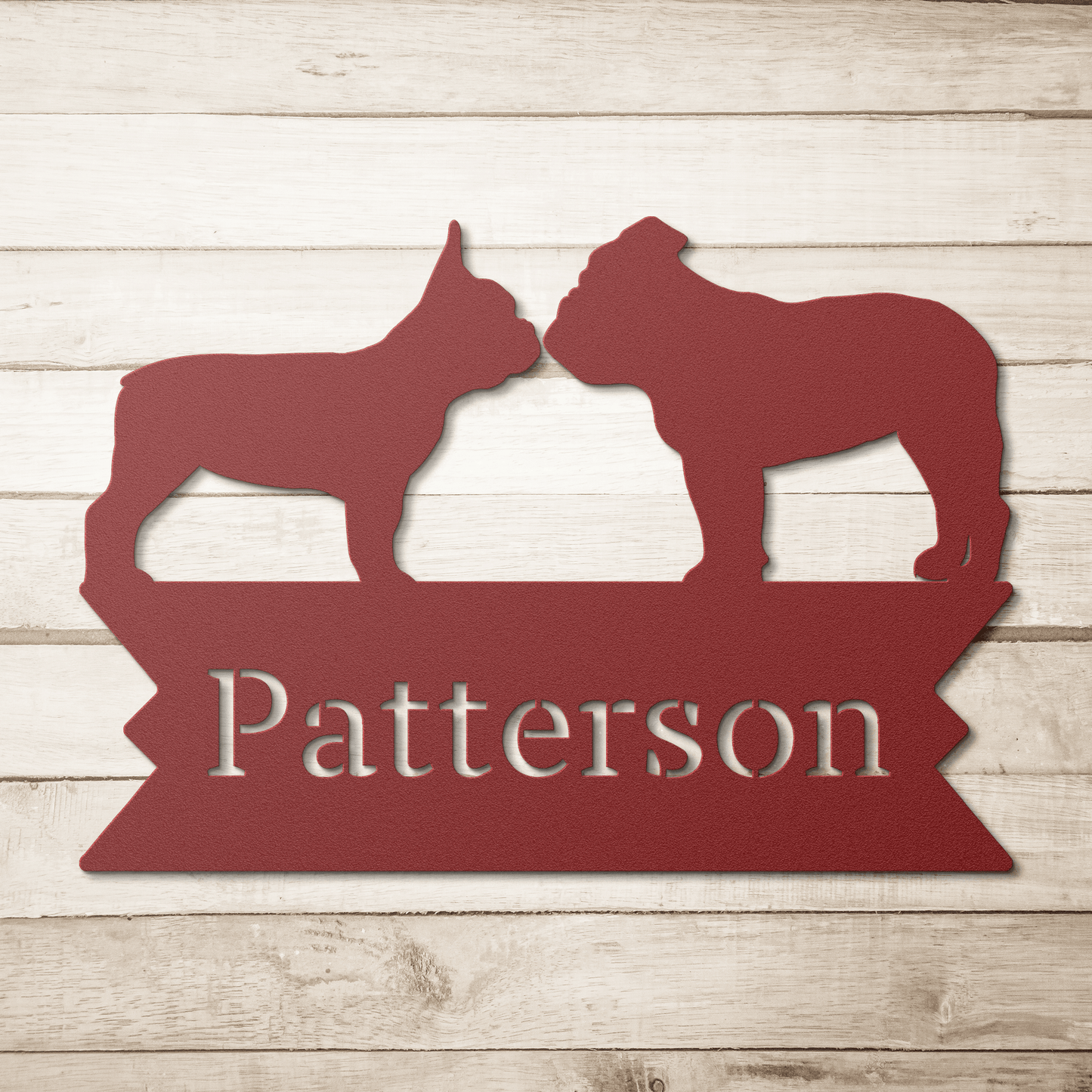 Bulldog International Relations Metal Porch Sign - BullyBellyMetal Sign