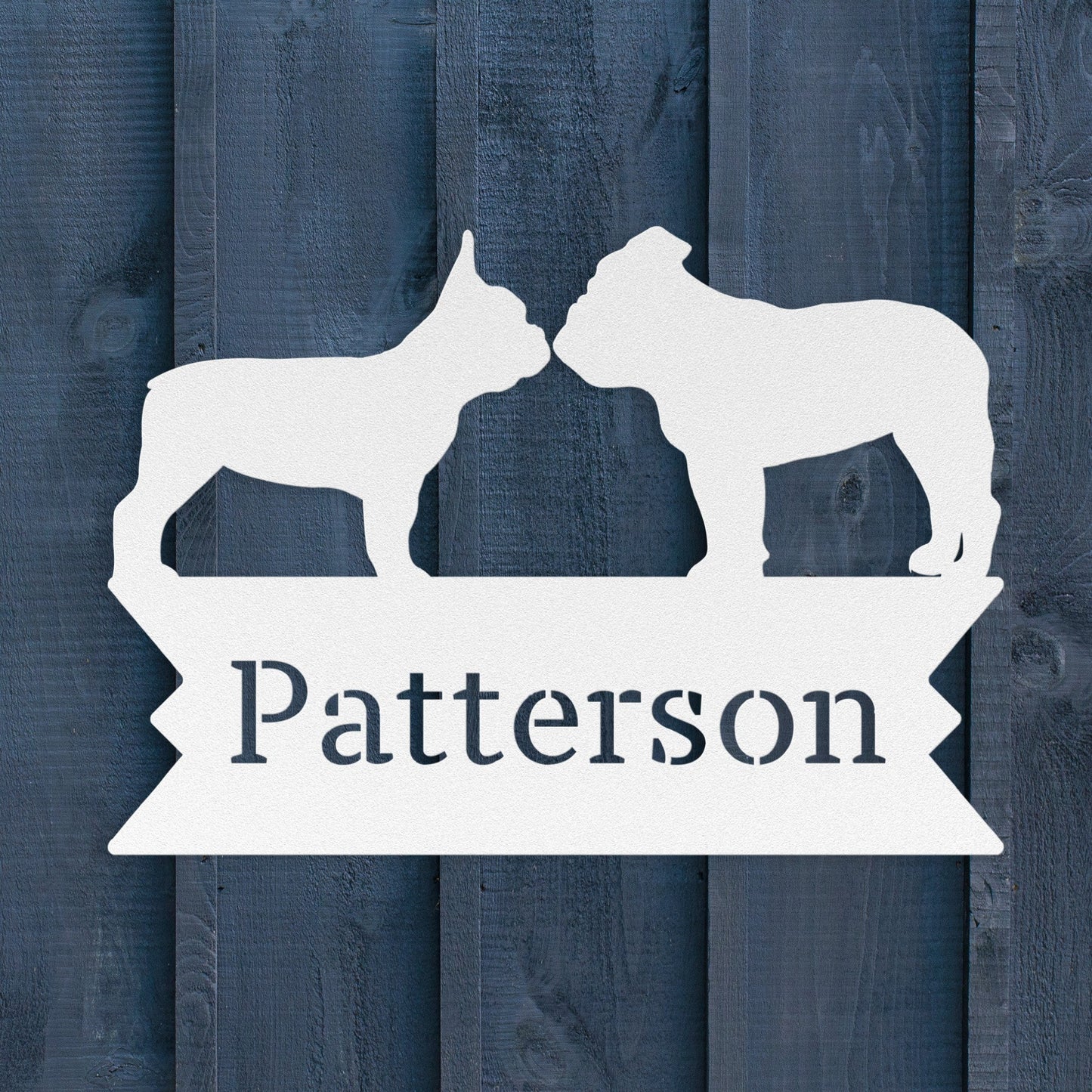 Bulldog International Relations Metal Porch Sign - BullyBellyMetal Sign