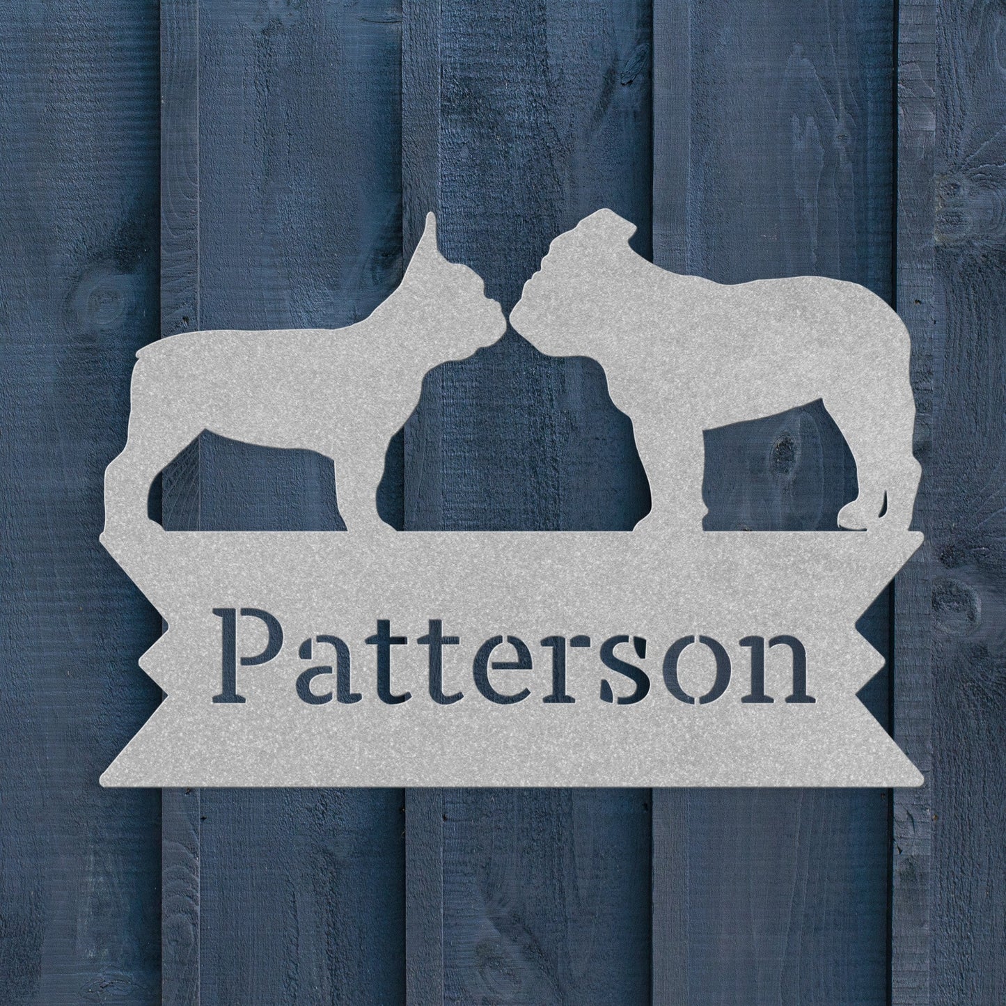 Bulldog International Relations Metal Porch Sign - BullyBellyMetal Sign