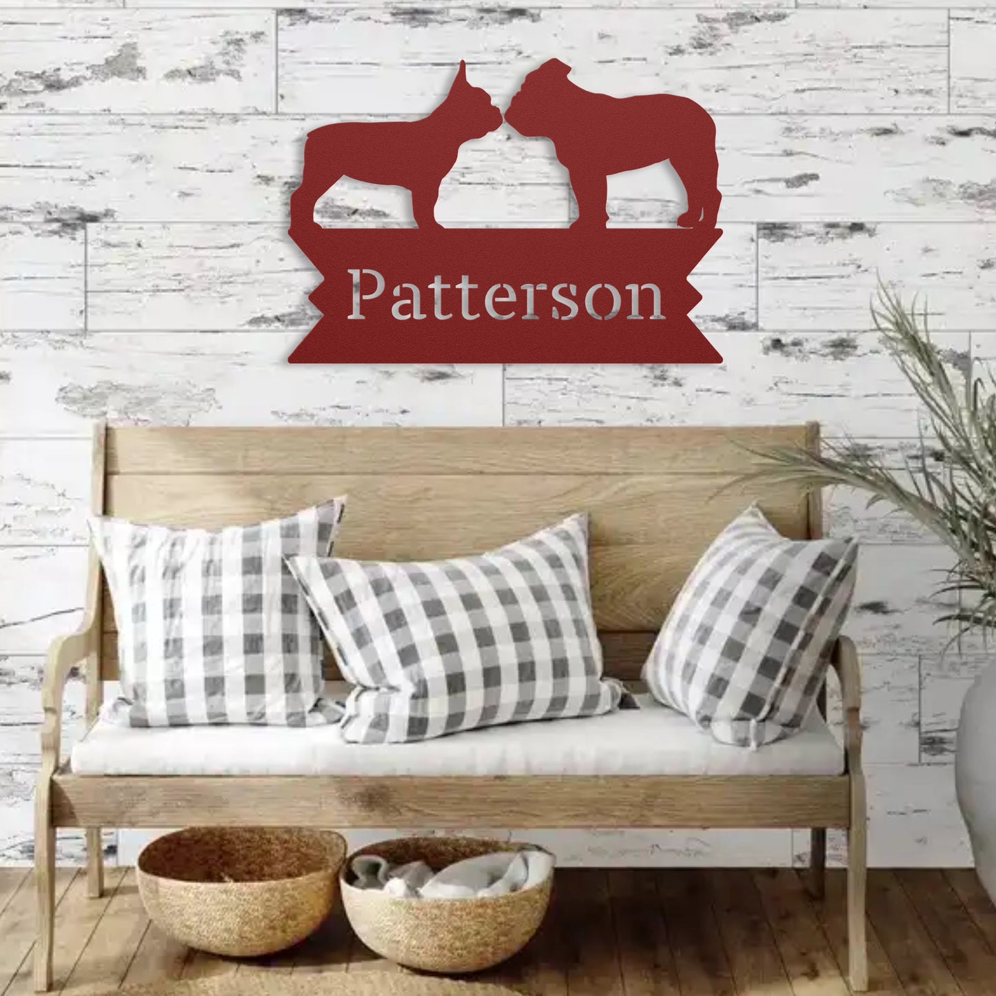 Bulldog International Relations Metal Porch Sign - BullyBellyMetal Sign