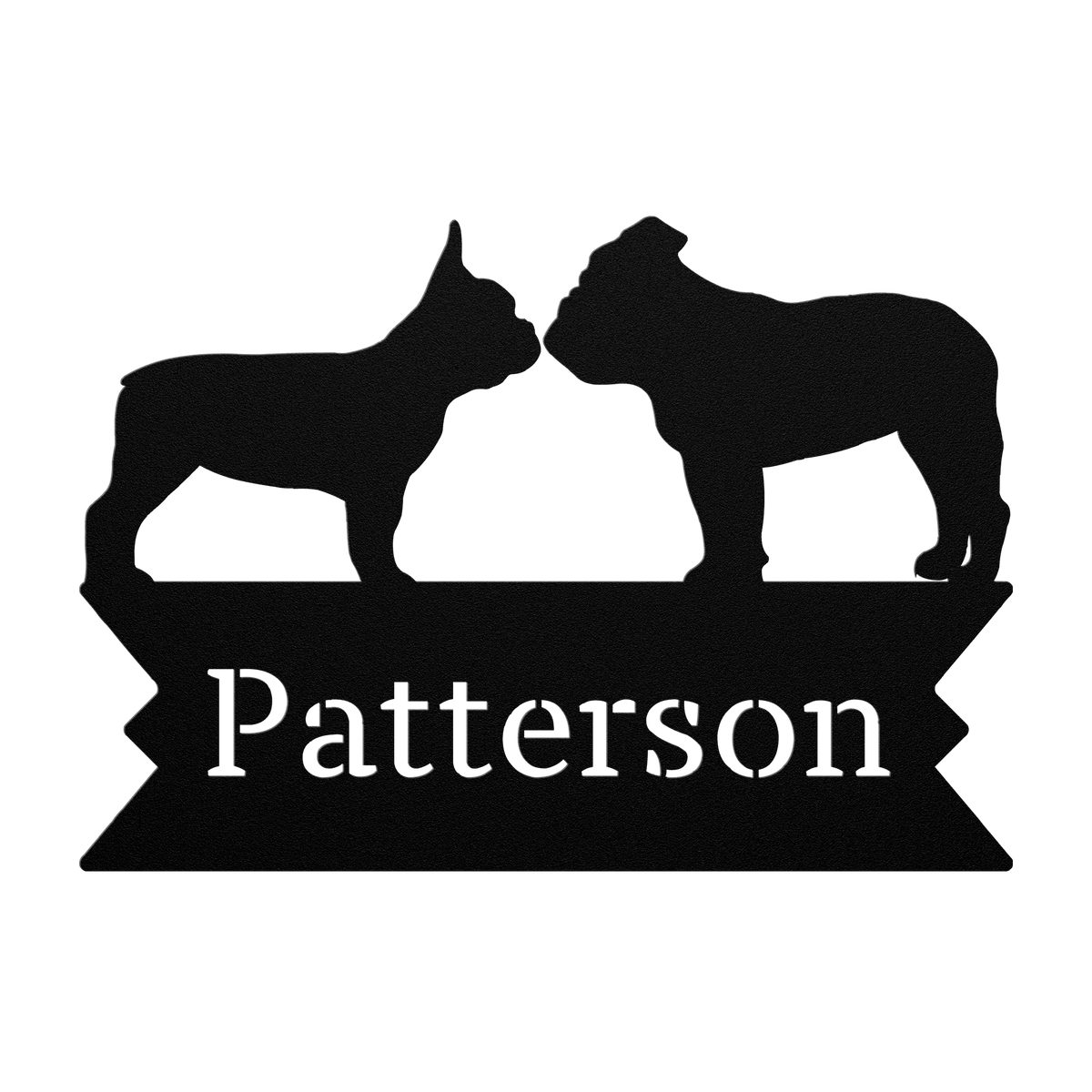 Bulldog International Relations Porch Sign - BullyBellyMetal Sign