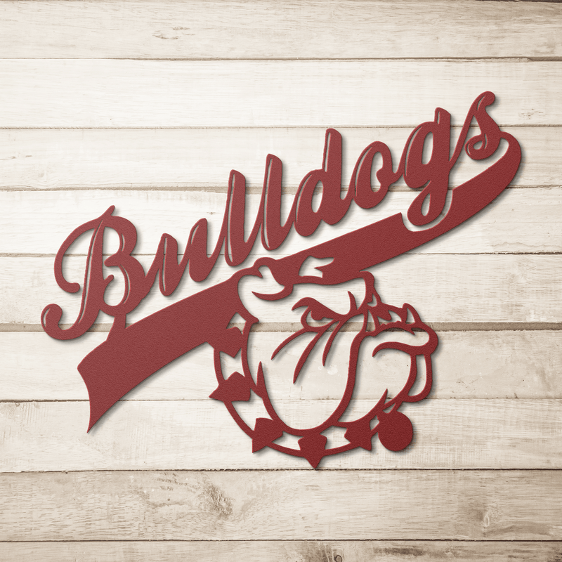 Bulldog Nation Metal Sign - BullyBellyMetal Sign