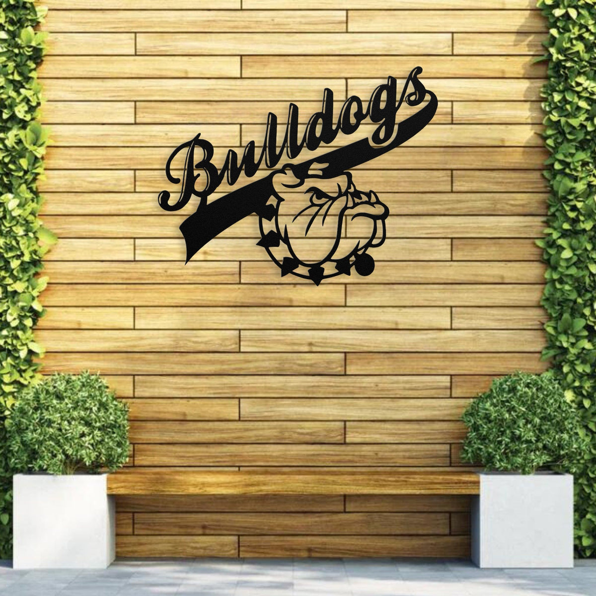 Bulldog Nation Metal Sign - BullyBellyMetal Sign