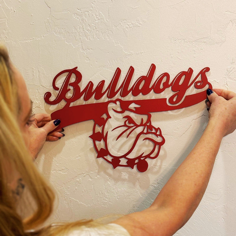 Bulldog Nation Metal Wall Sign - BullyBellyEnglish Bulldog