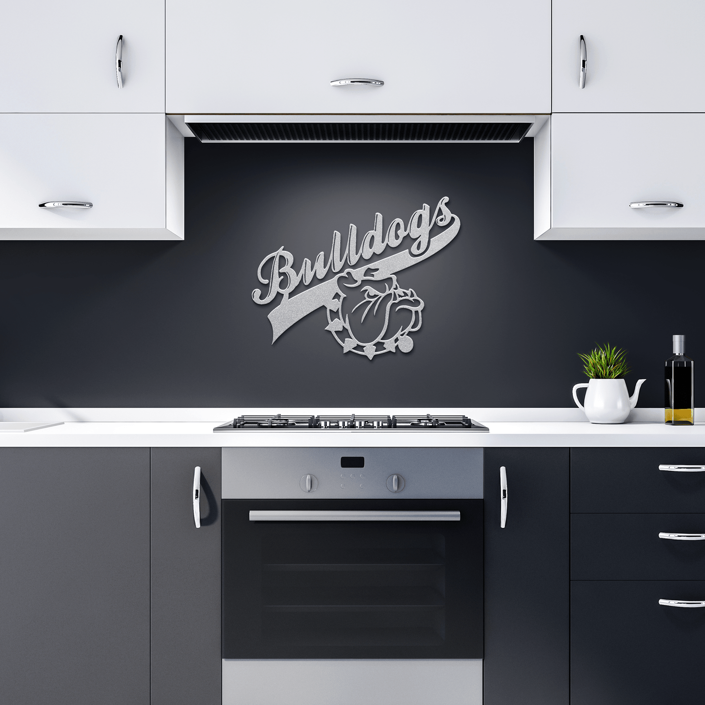 Bulldog Nation Metal Wall Sign - BullyBellyMetal Sign
