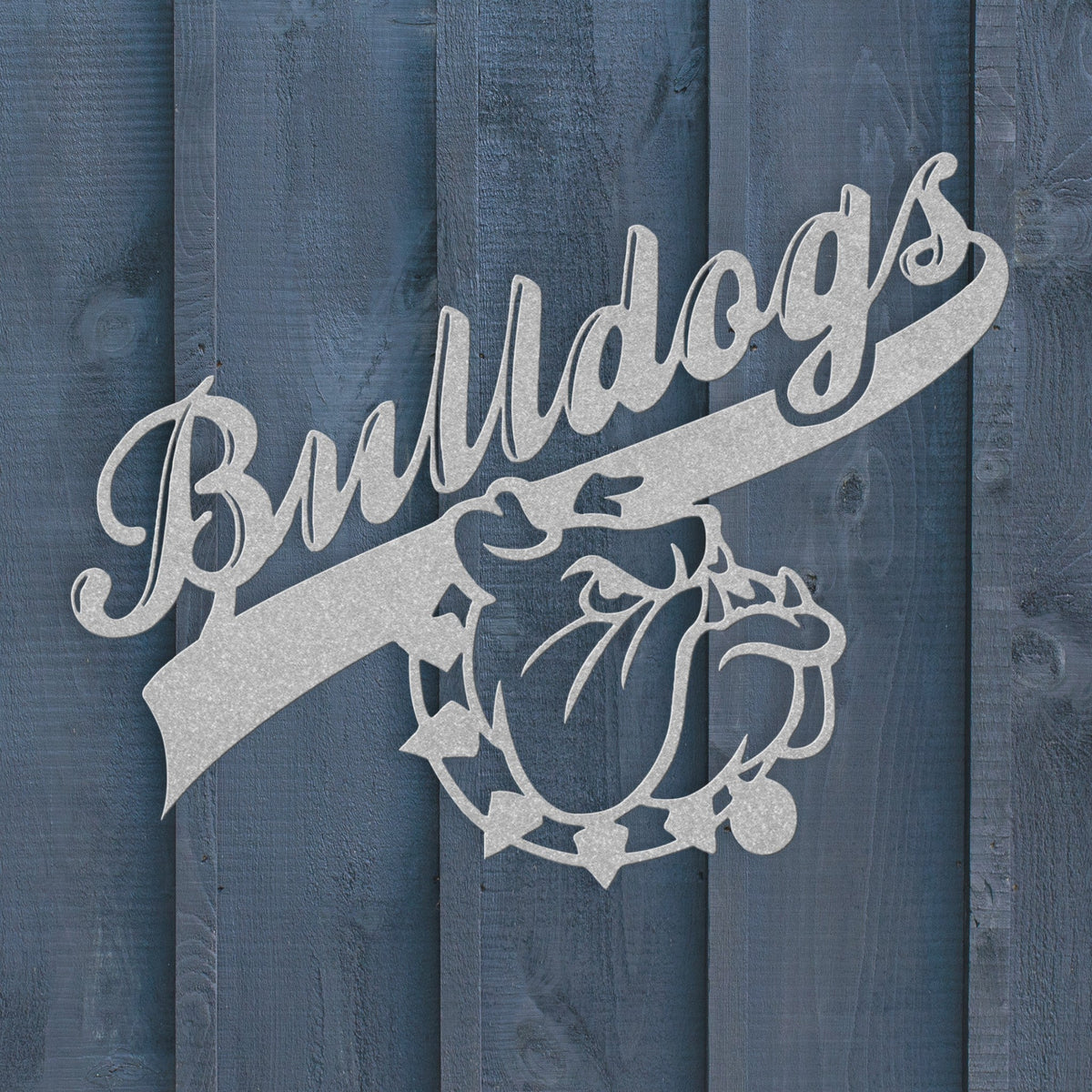 Bulldog Nation Metal Wall Sign - BullyBellyMetal Sign