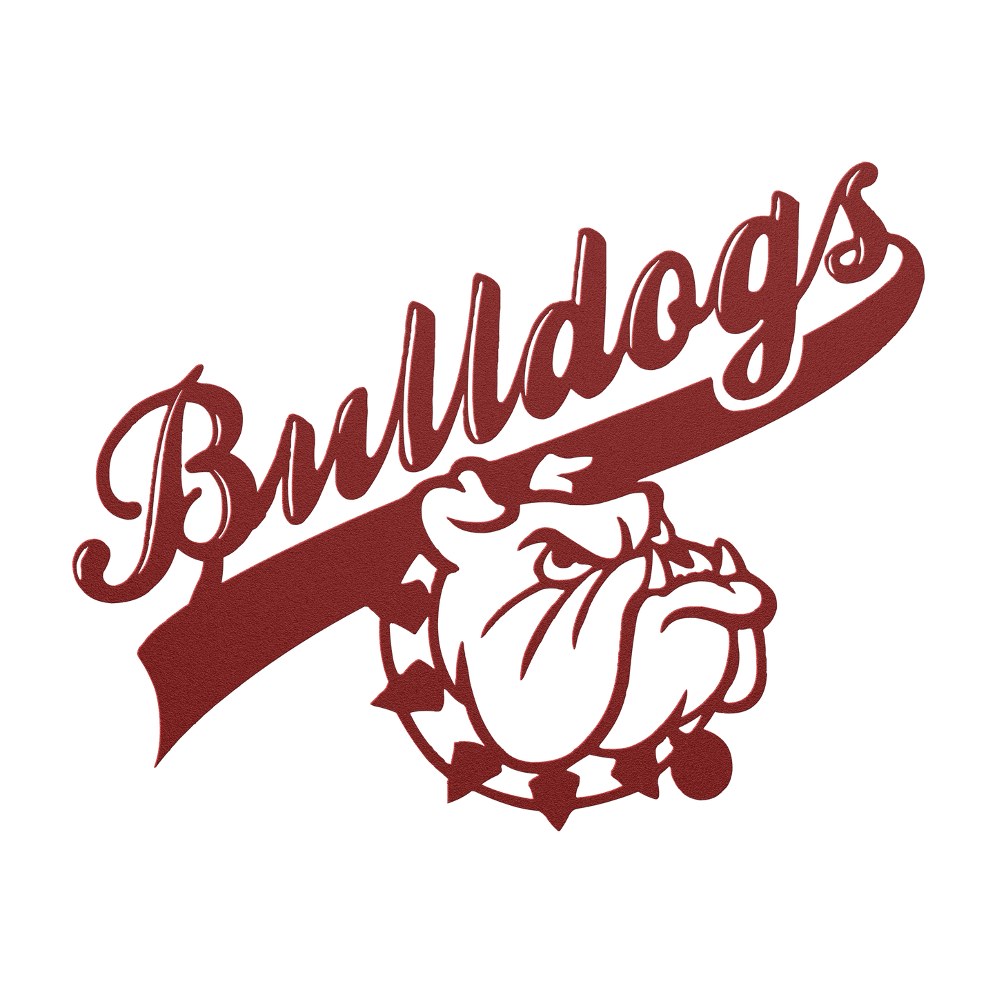 Bulldog Nation Metal Wall Sign - BullyBellyMetal Sign