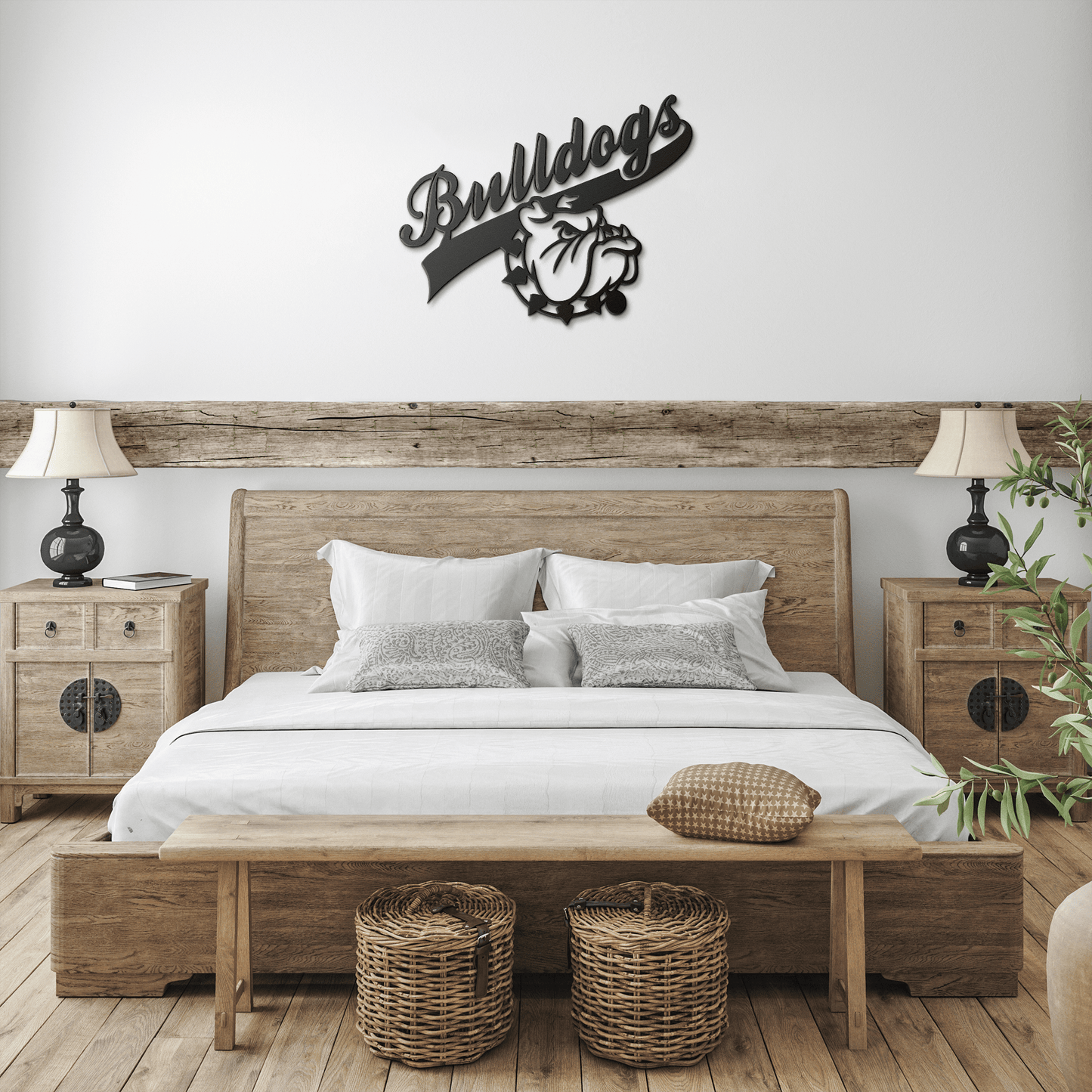 Bulldog Nation Metal Wall Sign - BullyBellyMetal Sign