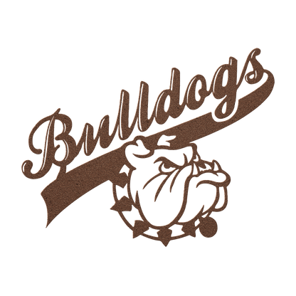 Bulldog Nation Metal Wall Sign - BullyBellyMetal Sign