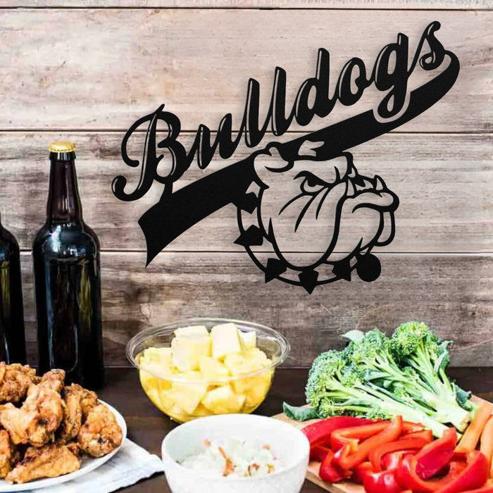 Bulldog Nation Metal Wall Sign - BullyBellyWall Art