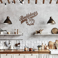 Bulldog Nation Metal Wall Sign - BullyBellyWall Art