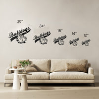 Bulldog Nation Metal Wall Sign - BullyBellyWall Art