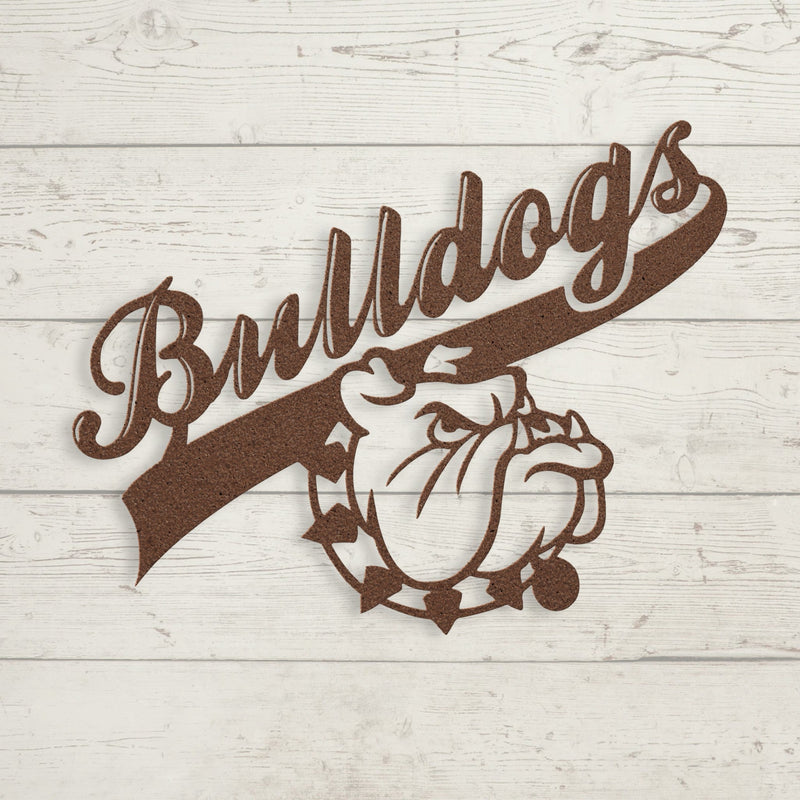 Bulldog Nation Metal Wall Sign - BullyBellyWall Art